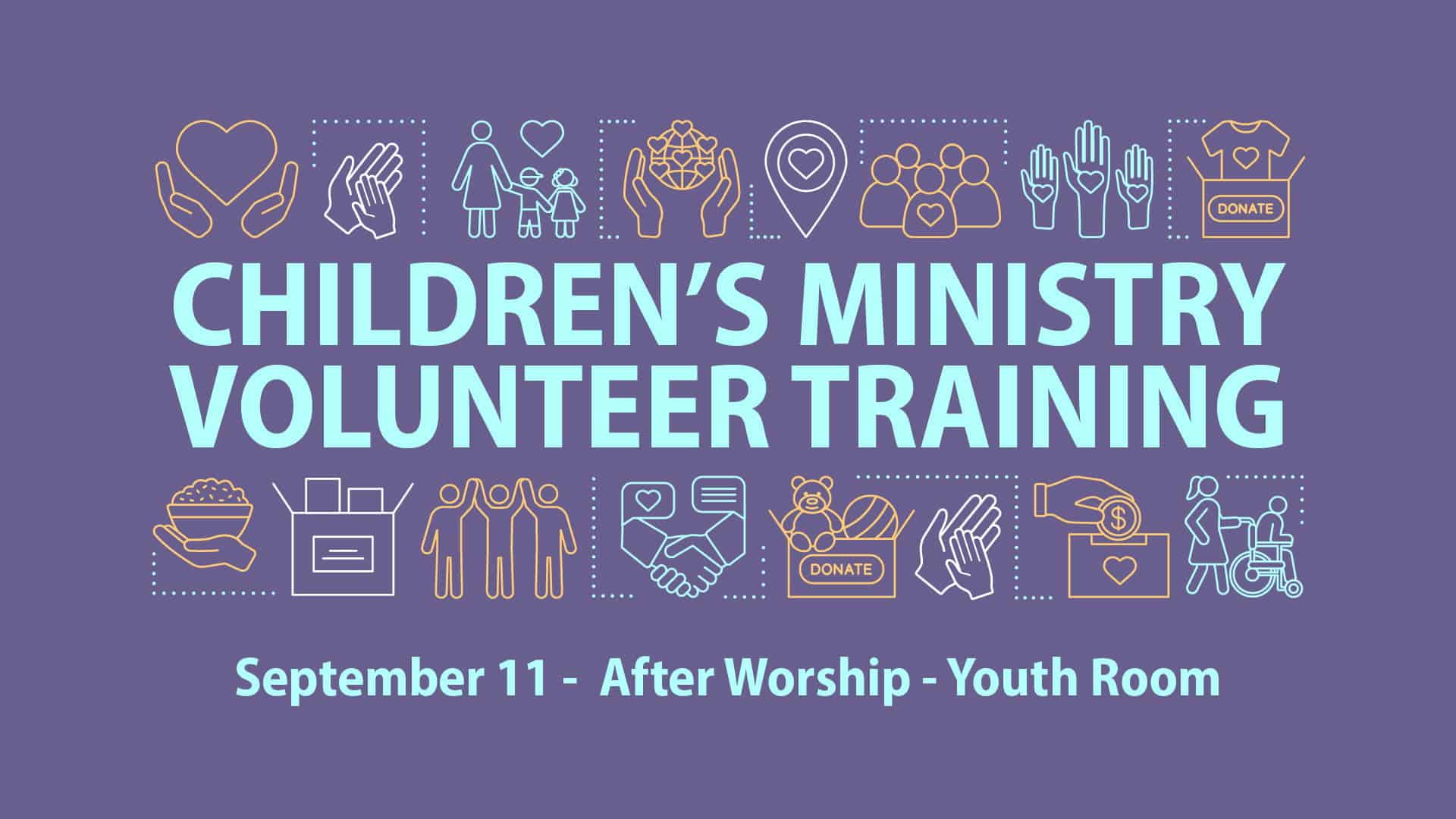 Children's Ministry Volunteer Training Berkley First